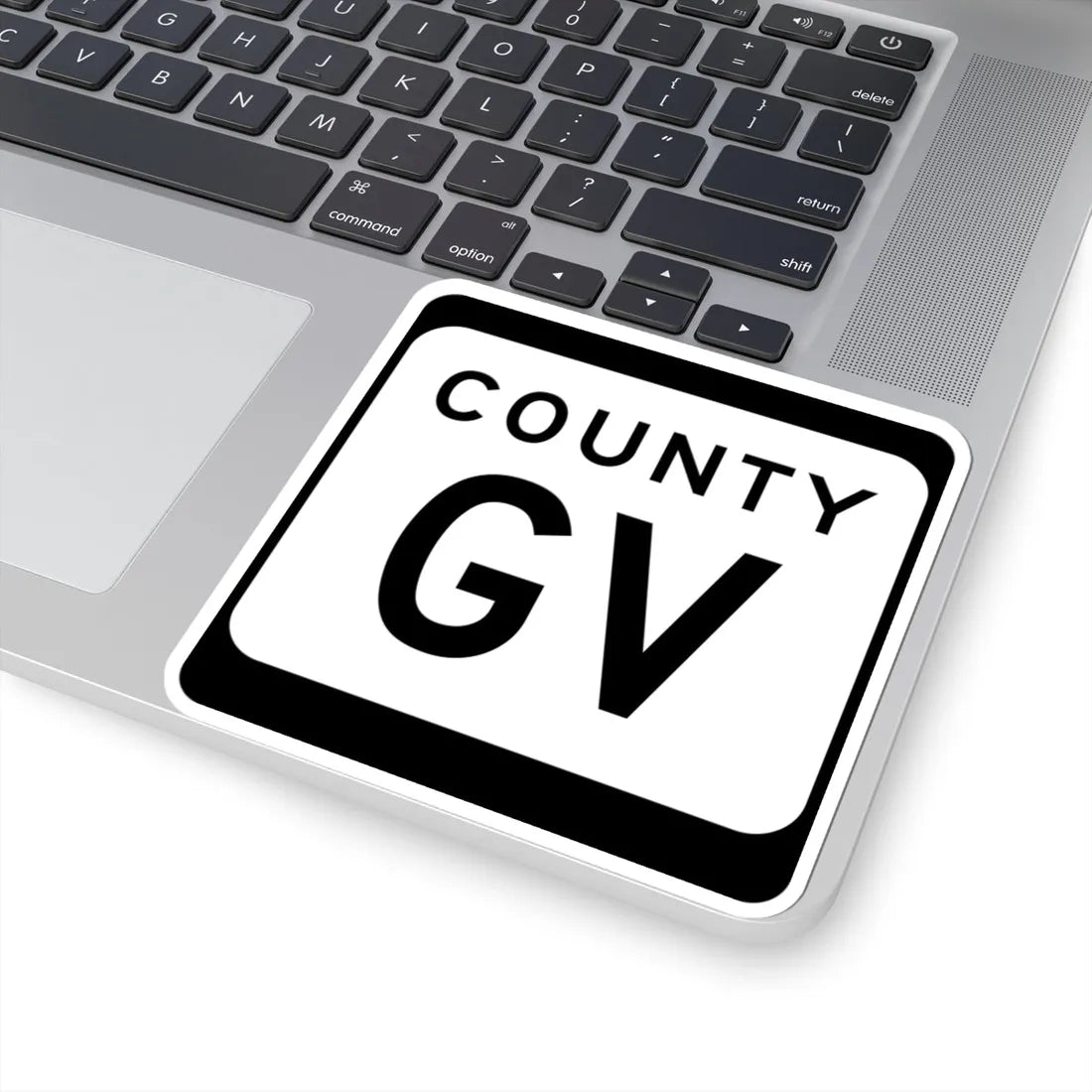 WIS County GV (Wisconsin) (Road Sign) STICKER Vinyl Kiss-Cut Decal - The Sticker Space