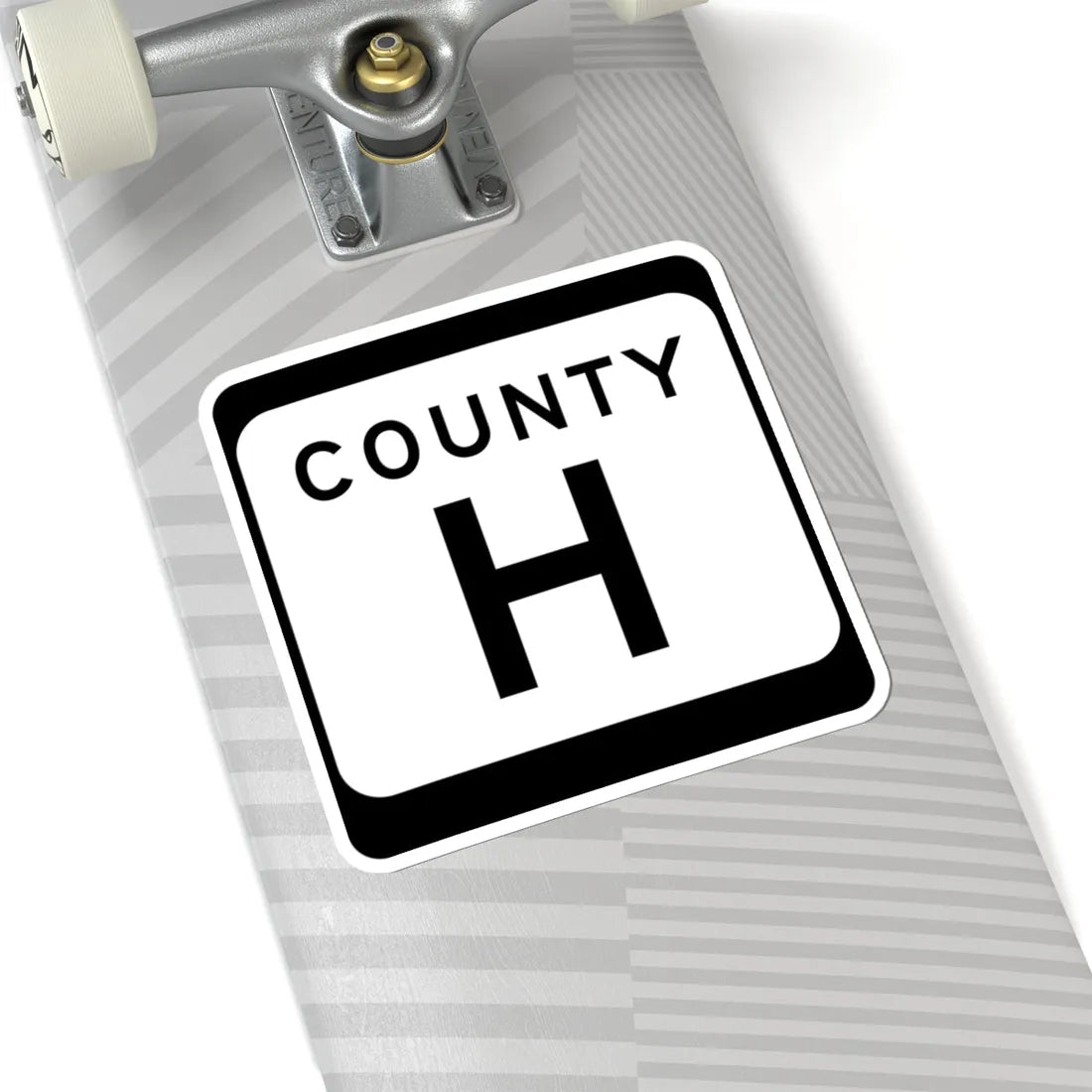 WIS County H (Wisconsin) (Road Sign) STICKER Vinyl Kiss-Cut Decal - The Sticker Space