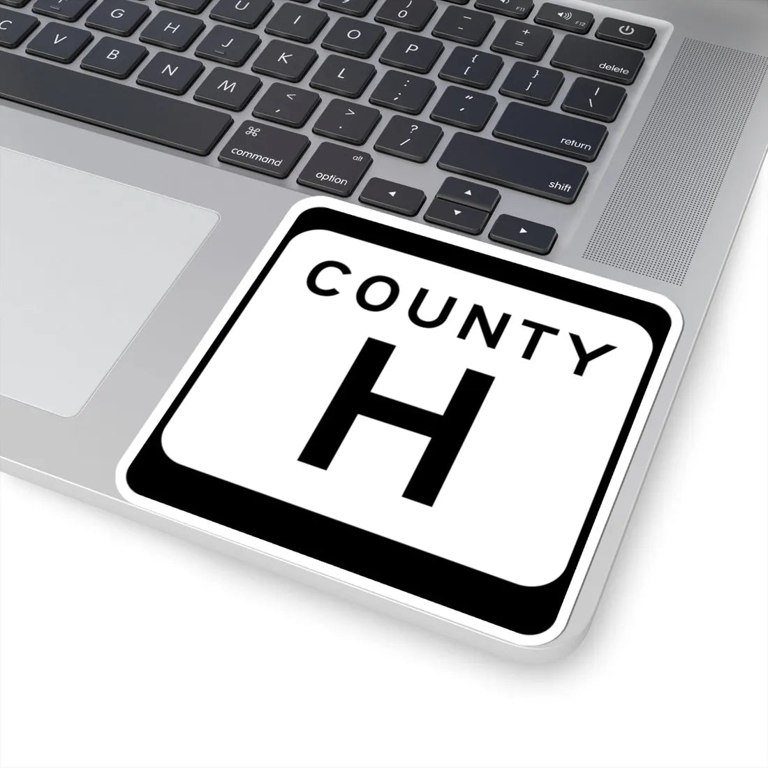 WIS County H (Wisconsin) (Road Sign) STICKER Vinyl Kiss-Cut Decal - The Sticker Space