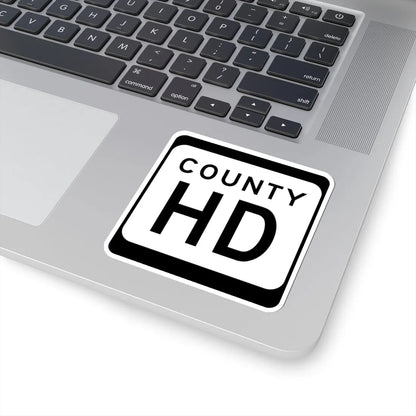WIS County HD (Wisconsin) (Road Sign) STICKER Vinyl Kiss-Cut Decal - The Sticker Space
