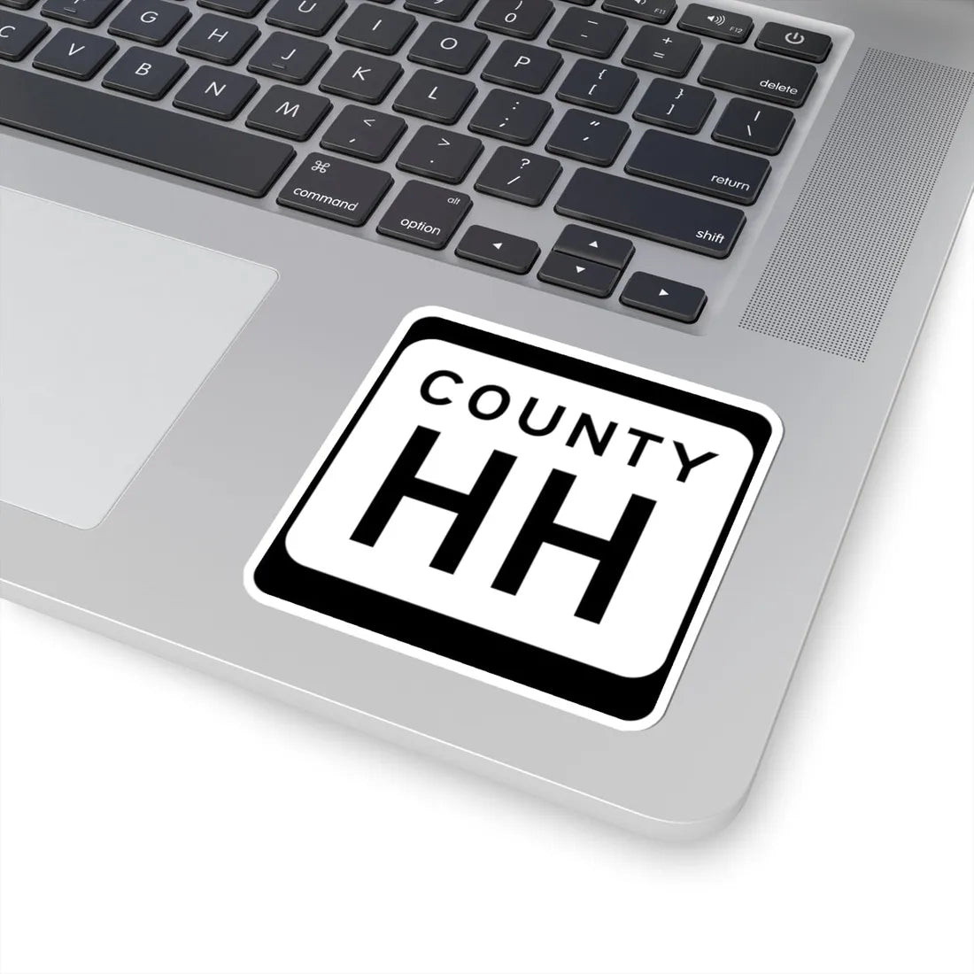 WIS County HH (Wisconsin) (Road Sign) STICKER Vinyl Kiss-Cut Decal - The Sticker Space