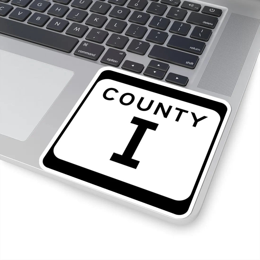 WIS County I (Wisconsin) (Road Sign) STICKER Vinyl Kiss-Cut Decal - The Sticker Space