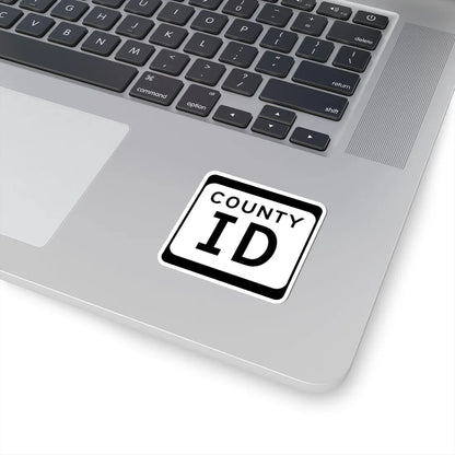 WIS County ID (Wisconsin) (Road Sign) STICKER Vinyl Kiss-Cut Decal - The Sticker Space