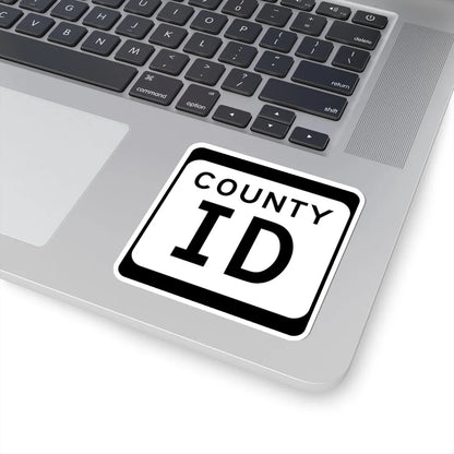 WIS County ID (Wisconsin) (Road Sign) STICKER Vinyl Kiss-Cut Decal - The Sticker Space