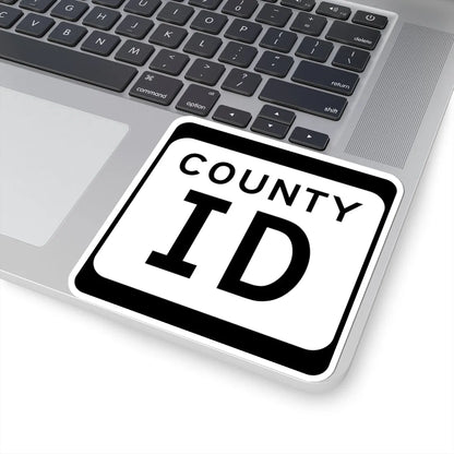 WIS County ID (Wisconsin) (Road Sign) STICKER Vinyl Kiss-Cut Decal - The Sticker Space