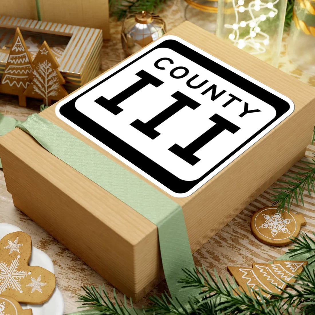 WIS County III (Wisconsin) (Road Sign) STICKER Vinyl Kiss-Cut Decal - The Sticker Space