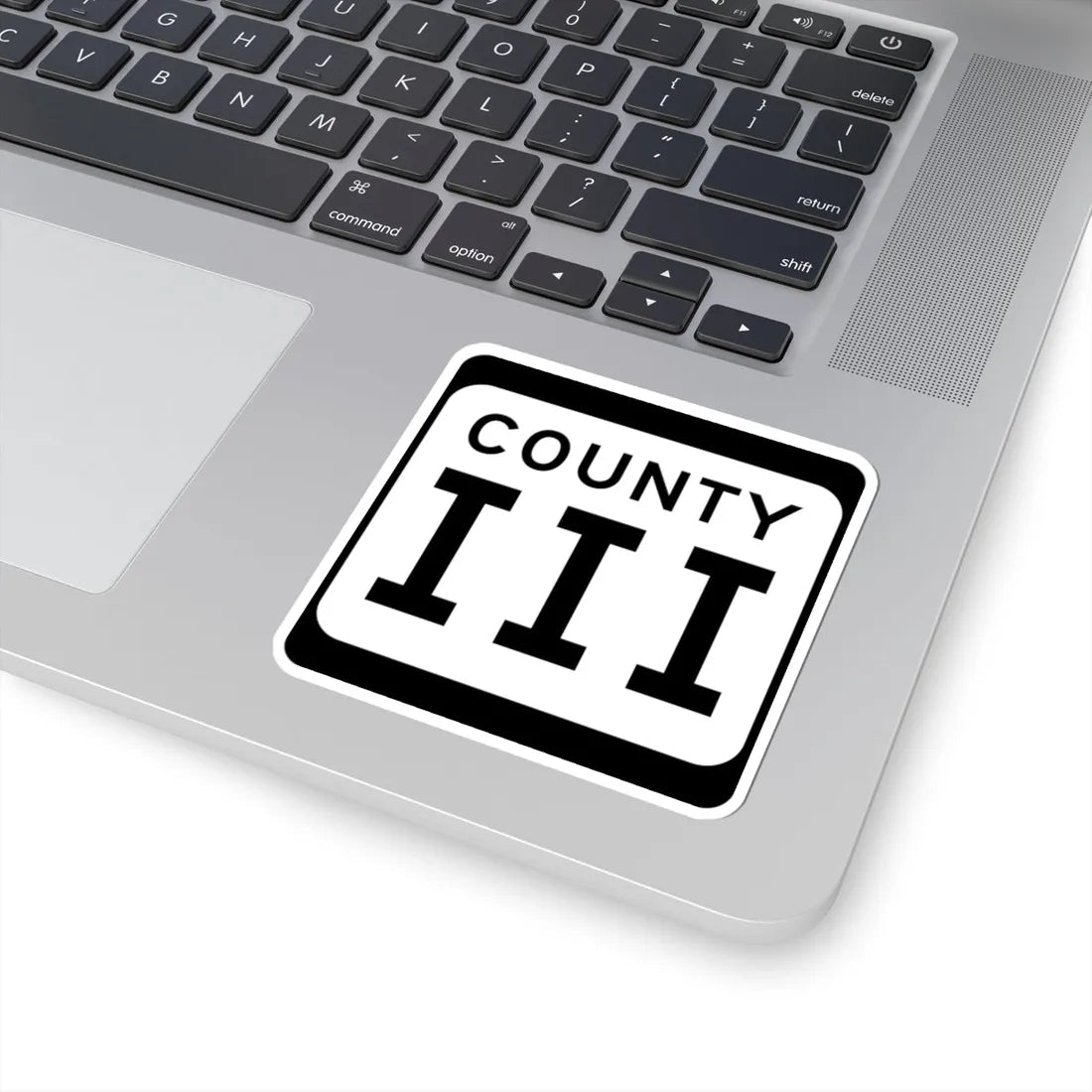 WIS County III (Wisconsin) (Road Sign) STICKER Vinyl Kiss-Cut Decal - The Sticker Space