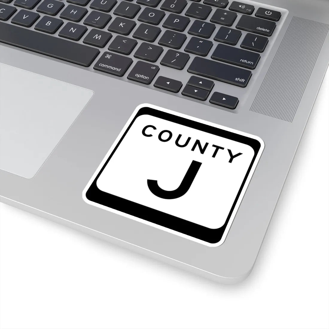 WIS County J (Wisconsin) (Road Sign) STICKER Vinyl Kiss-Cut Decal - The Sticker Space