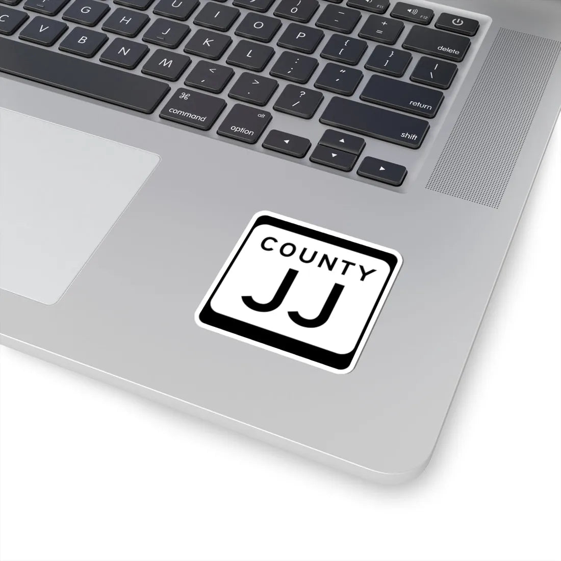 WIS County JJ (Wisconsin) (Road Sign) STICKER Vinyl Kiss-Cut Decal - The Sticker Space