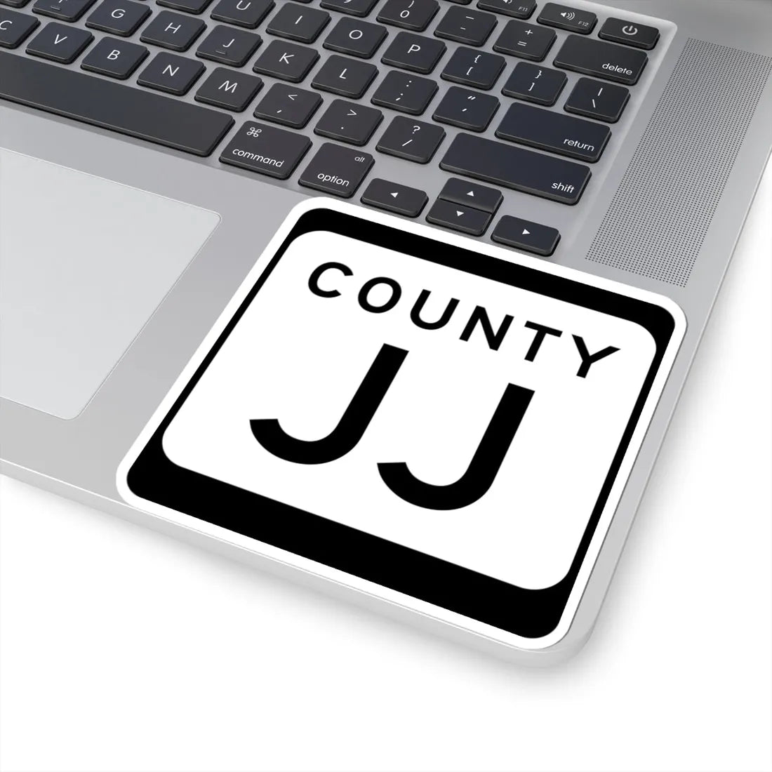 WIS County JJ (Wisconsin) (Road Sign) STICKER Vinyl Kiss-Cut Decal - The Sticker Space
