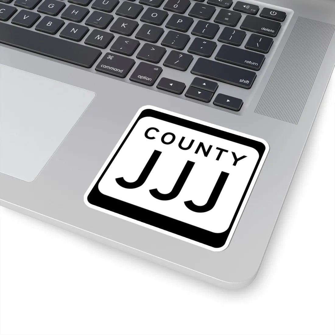 WIS County JJJ (Wisconsin) (Road Sign) STICKER Vinyl Kiss-Cut Decal - The Sticker Space