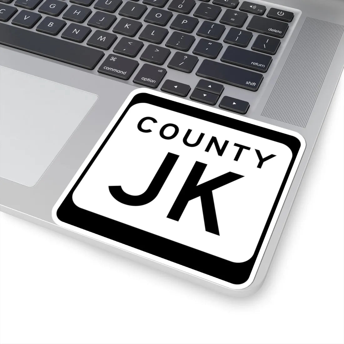 WIS County JK (Wisconsin) (Road Sign) STICKER Vinyl Kiss-Cut Decal - The Sticker Space