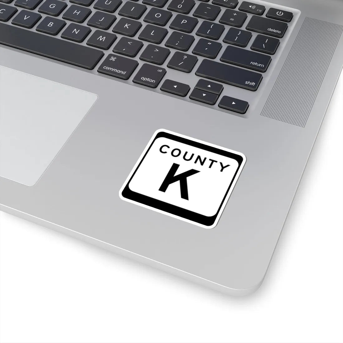 WIS County K (Wisconsin) (Road Sign) STICKER Vinyl Kiss-Cut Decal - The Sticker Space