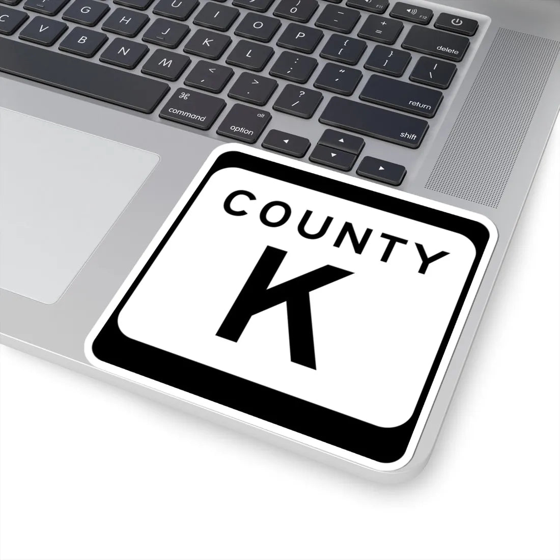 WIS County K (Wisconsin) (Road Sign) STICKER Vinyl Kiss-Cut Decal - The Sticker Space