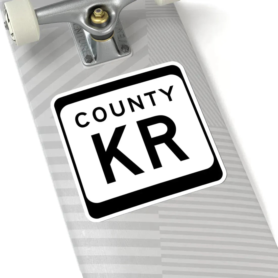WIS County KR (Wisconsin) (Road Sign) STICKER Vinyl Kiss-Cut Decal - The Sticker Space