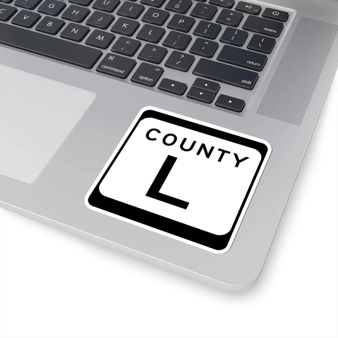 WIS County L (Wisconsin) (Road Sign) STICKER Vinyl Kiss-Cut Decal - The Sticker Space