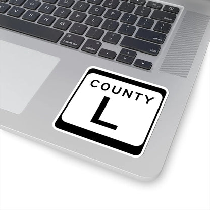 WIS County L (Wisconsin) (Road Sign) STICKER Vinyl Kiss-Cut Decal - The Sticker Space