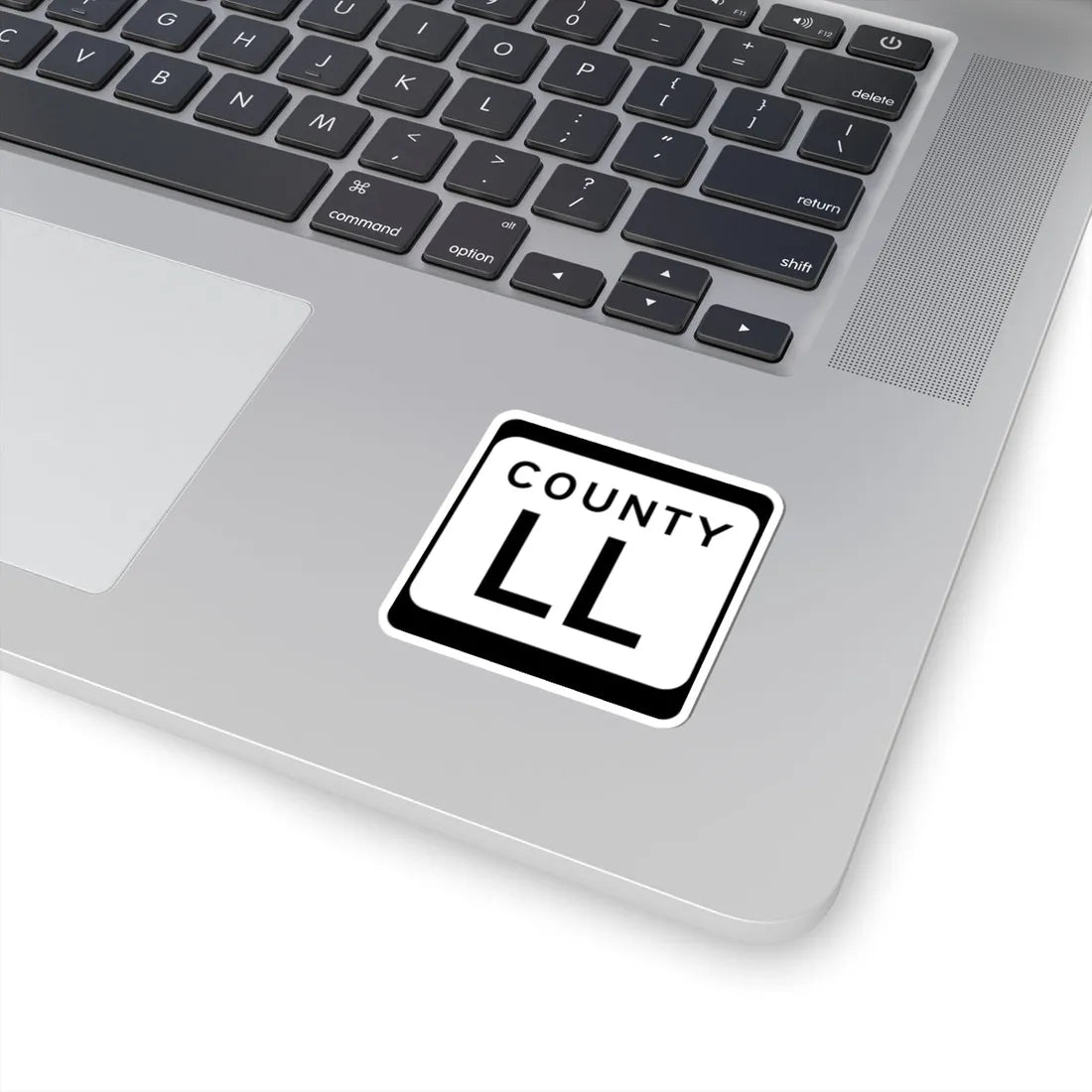 WIS County LL (Wisconsin) (Road Sign) STICKER Vinyl Kiss-Cut Decal - The Sticker Space