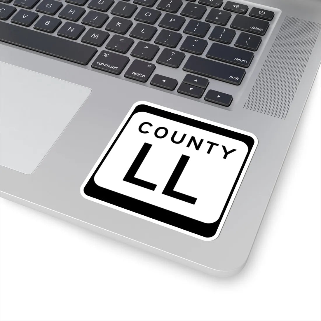 WIS County LL (Wisconsin) (Road Sign) STICKER Vinyl Kiss-Cut Decal - The Sticker Space