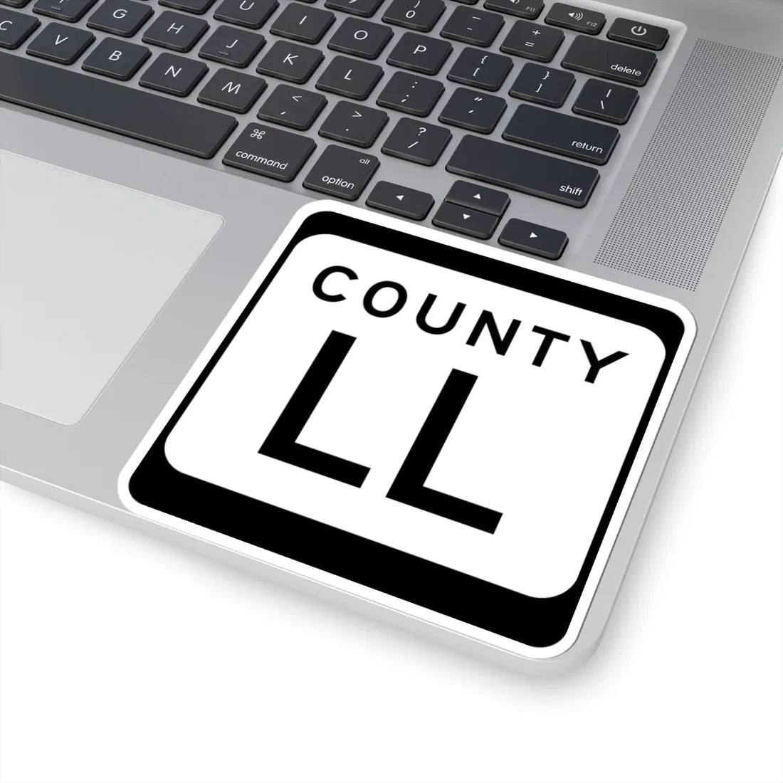 WIS County LL (Wisconsin) (Road Sign) STICKER Vinyl Kiss-Cut Decal - The Sticker Space