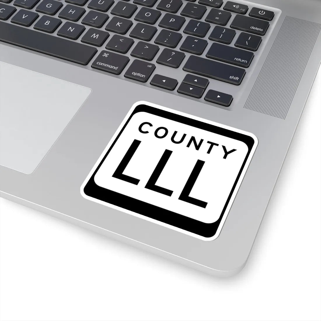 WIS County LLL (Wisconsin) (Road Sign) STICKER Vinyl Kiss-Cut Decal - The Sticker Space