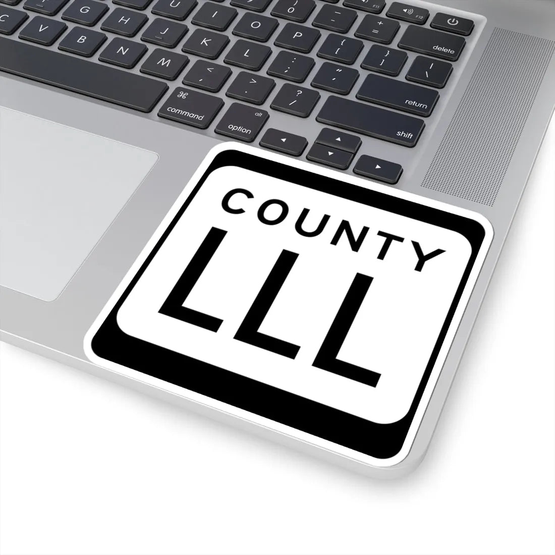 WIS County LLL (Wisconsin) (Road Sign) STICKER Vinyl Kiss-Cut Decal - The Sticker Space