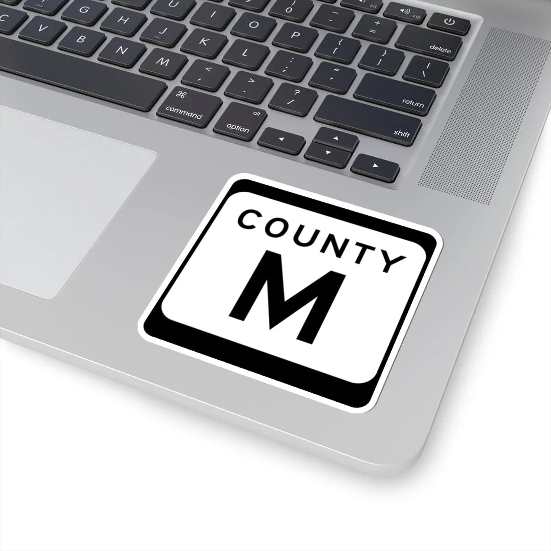 WIS County M (Wisconsin) (Road Sign) STICKER Vinyl Kiss-Cut Decal - The Sticker Space