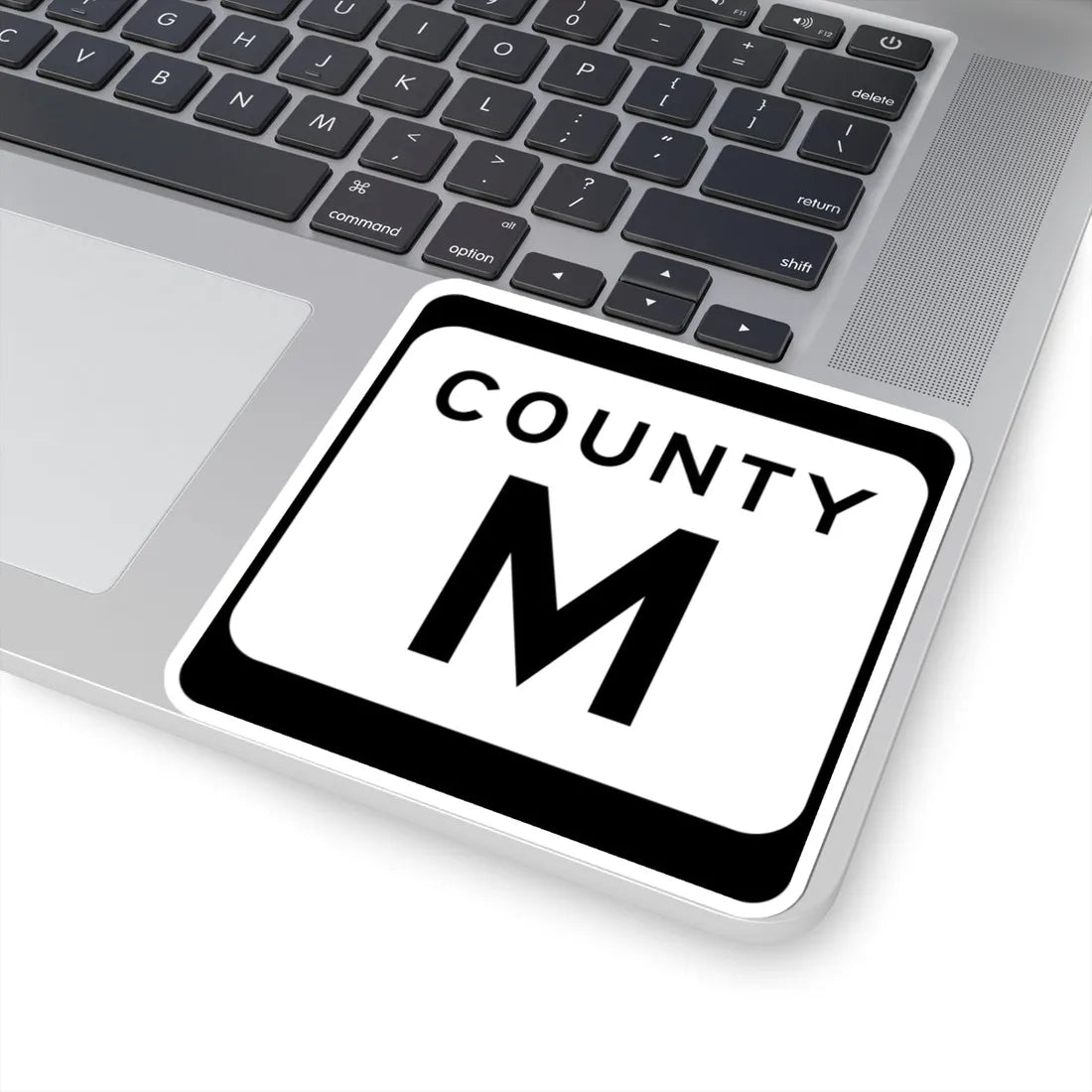 WIS County M (Wisconsin) (Road Sign) STICKER Vinyl Kiss-Cut Decal - The Sticker Space