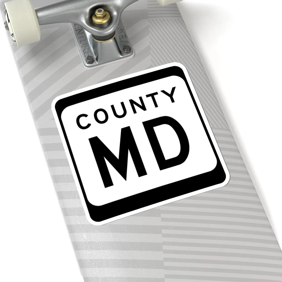 WIS County MD (Wisconsin) (Road Sign) STICKER Vinyl Kiss-Cut Decal - The Sticker Space