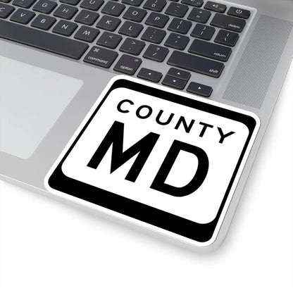 WIS County MD (Wisconsin) (Road Sign) STICKER Vinyl Kiss-Cut Decal - The Sticker Space