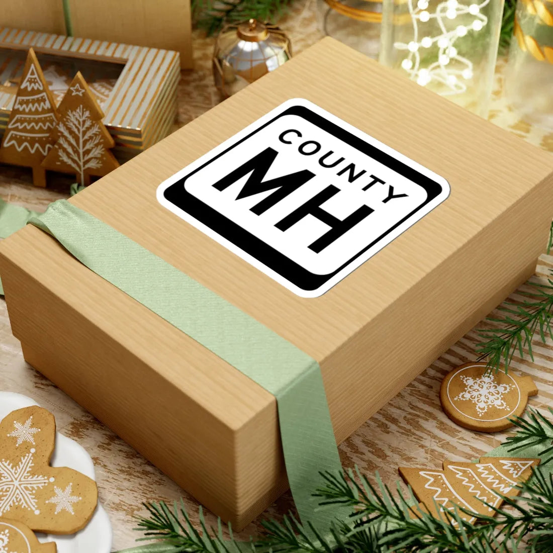 WIS County MH (Wisconsin) (Road Sign) STICKER Vinyl Kiss-Cut Decal - The Sticker Space