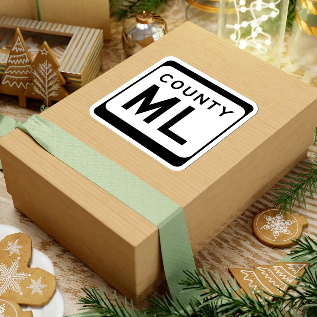 WIS County ML (Wisconsin) (Road Sign) STICKER Vinyl Kiss-Cut Decal - The Sticker Space