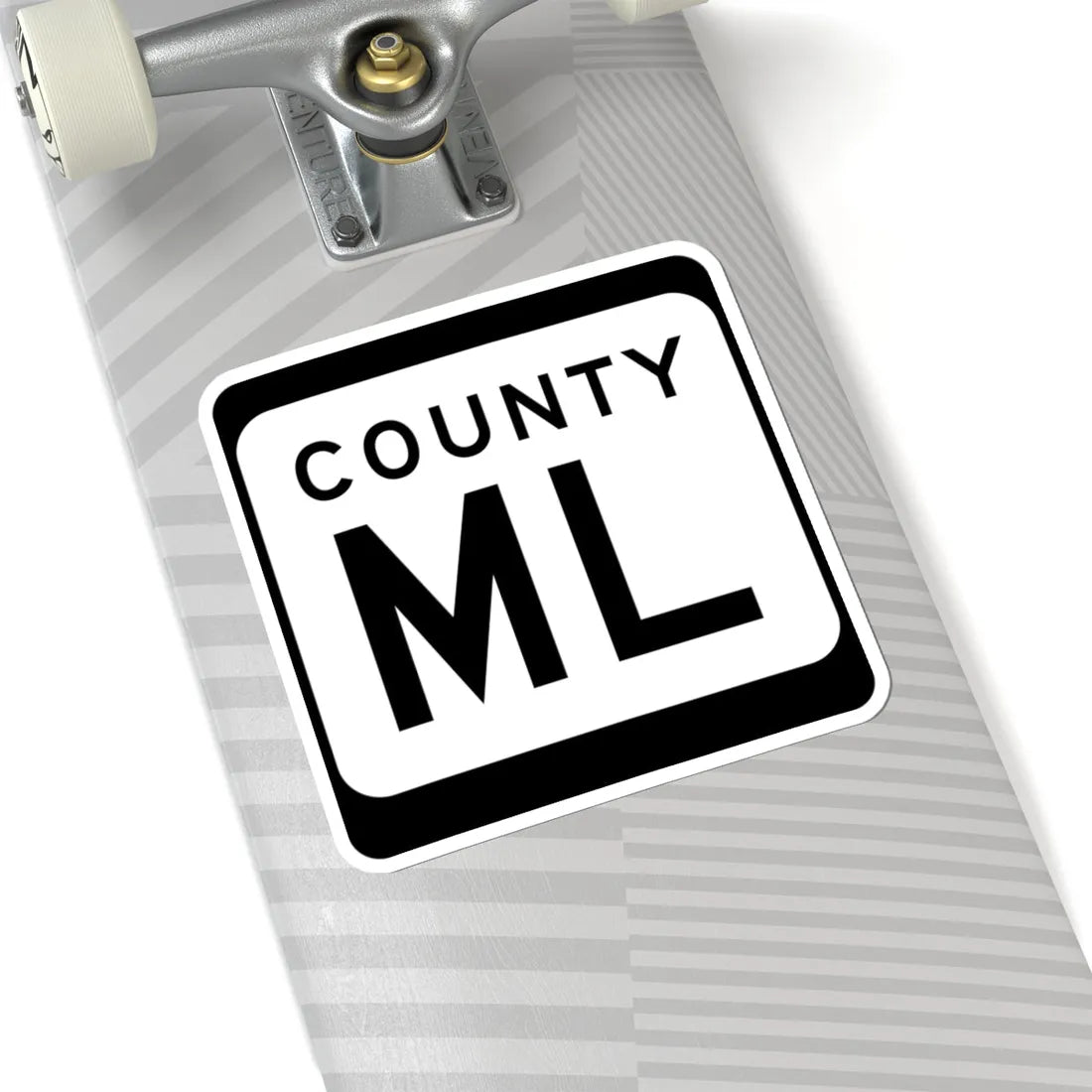 WIS County ML (Wisconsin) (Road Sign) STICKER Vinyl Kiss-Cut Decal - The Sticker Space