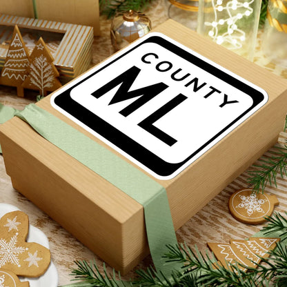 WIS County ML (Wisconsin) (Road Sign) STICKER Vinyl Kiss-Cut Decal - The Sticker Space