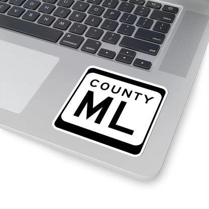 WIS County ML (Wisconsin) (Road Sign) STICKER Vinyl Kiss-Cut Decal - The Sticker Space
