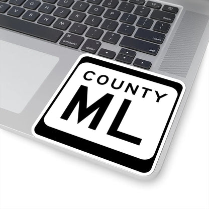 WIS County ML (Wisconsin) (Road Sign) STICKER Vinyl Kiss-Cut Decal - The Sticker Space