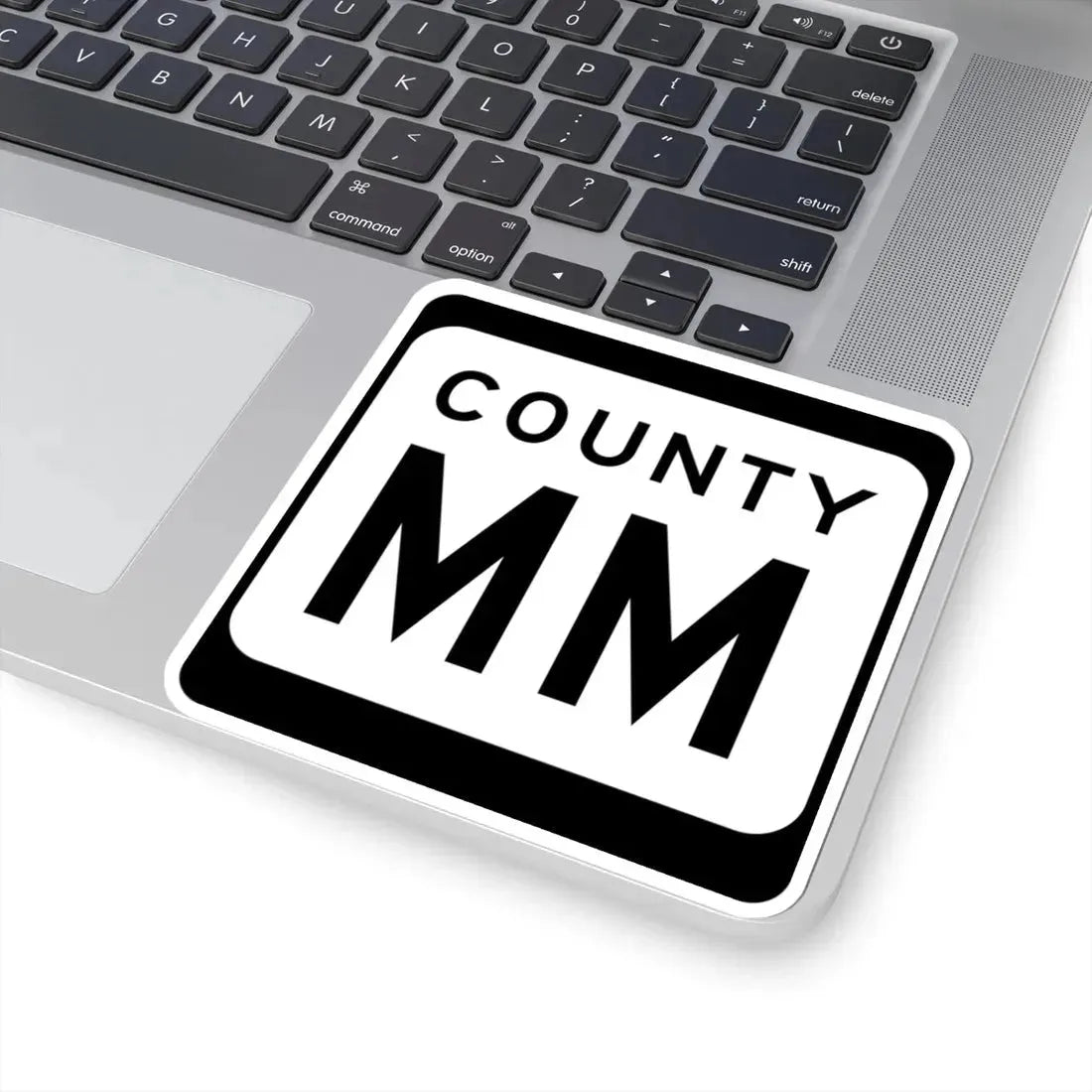 WIS County MM (Wisconsin) (Road Sign) STICKER Vinyl Kiss-Cut Decal - The Sticker Space