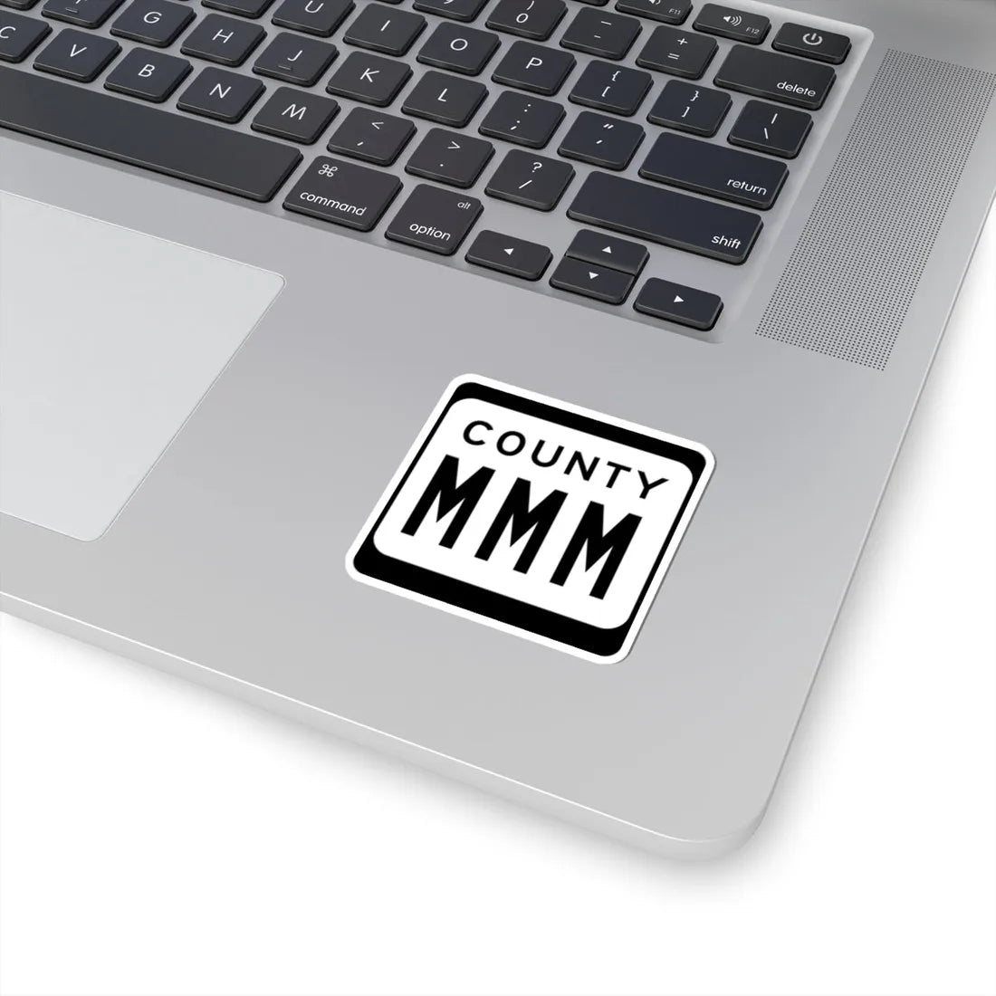 WIS County MMM (Wisconsin) (Road Sign) STICKER Vinyl Kiss-Cut Decal - The Sticker Space