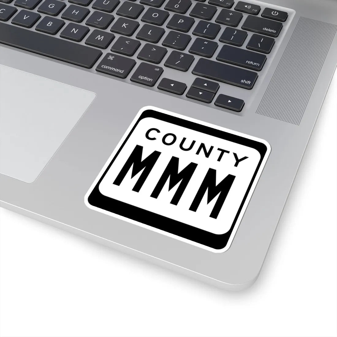 WIS County MMM (Wisconsin) (Road Sign) STICKER Vinyl Kiss-Cut Decal - The Sticker Space