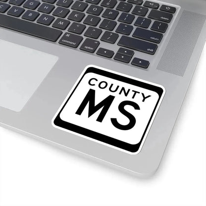 WIS County MS (Wisconsin) (Road Sign) STICKER Vinyl Kiss-Cut Decal - The Sticker Space