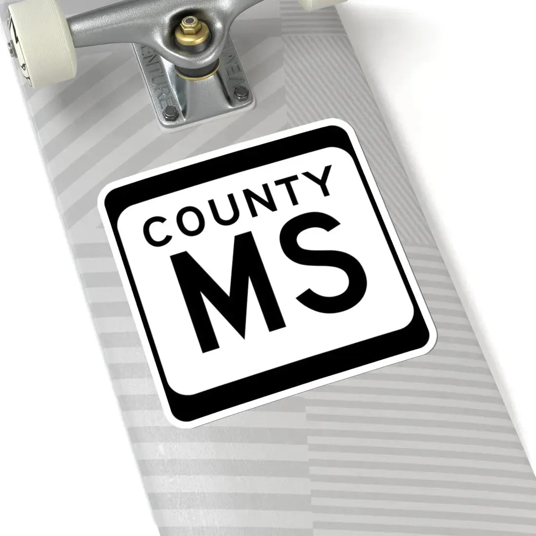 WIS County MS (Wisconsin) (Road Sign) STICKER Vinyl Kiss-Cut Decal - The Sticker Space