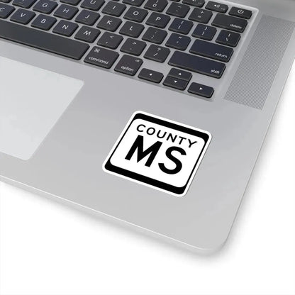 WIS County MS (Wisconsin) (Road Sign) STICKER Vinyl Kiss-Cut Decal - The Sticker Space