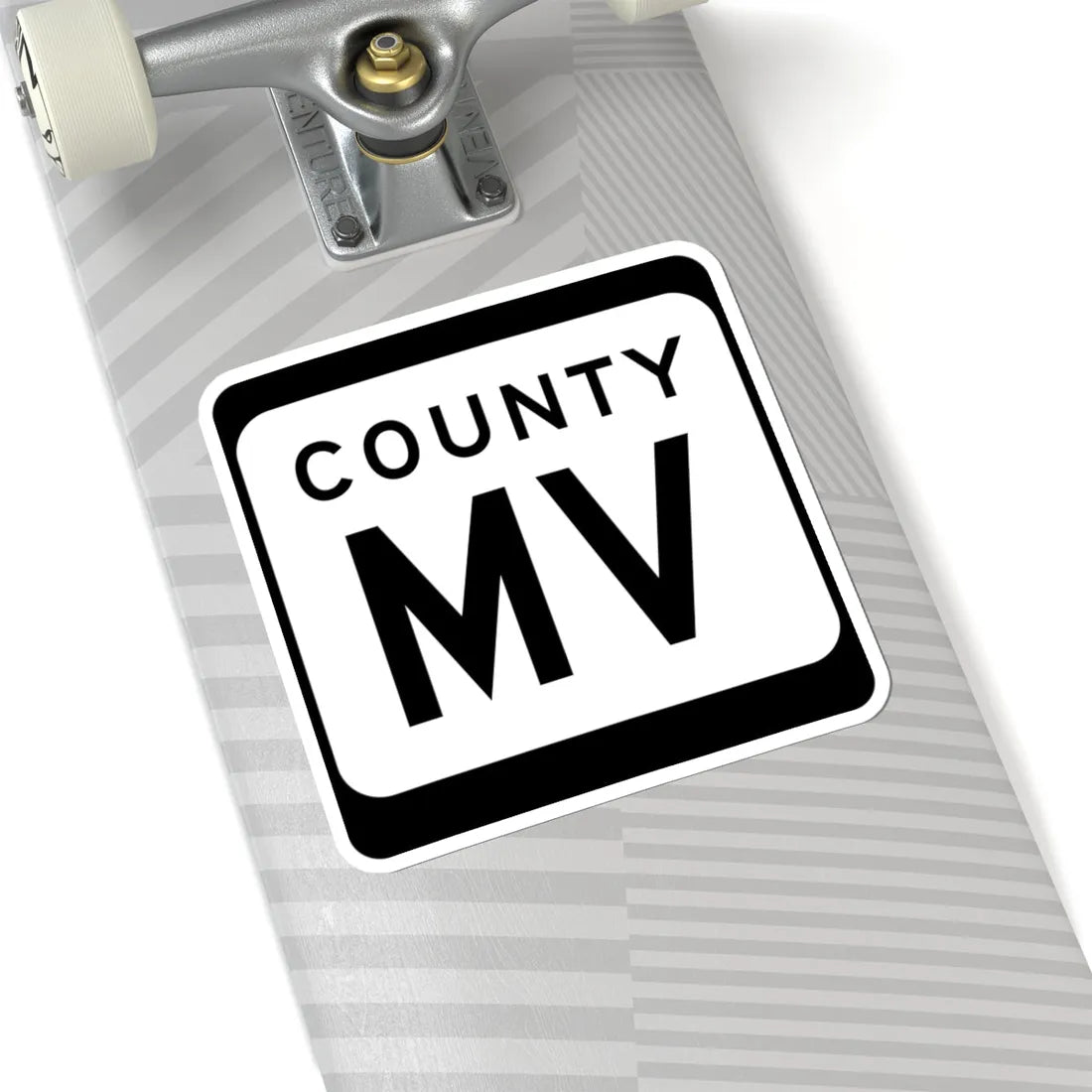 WIS County MV (Wisconsin) (Road Sign) STICKER Vinyl Kiss-Cut Decal - The Sticker Space