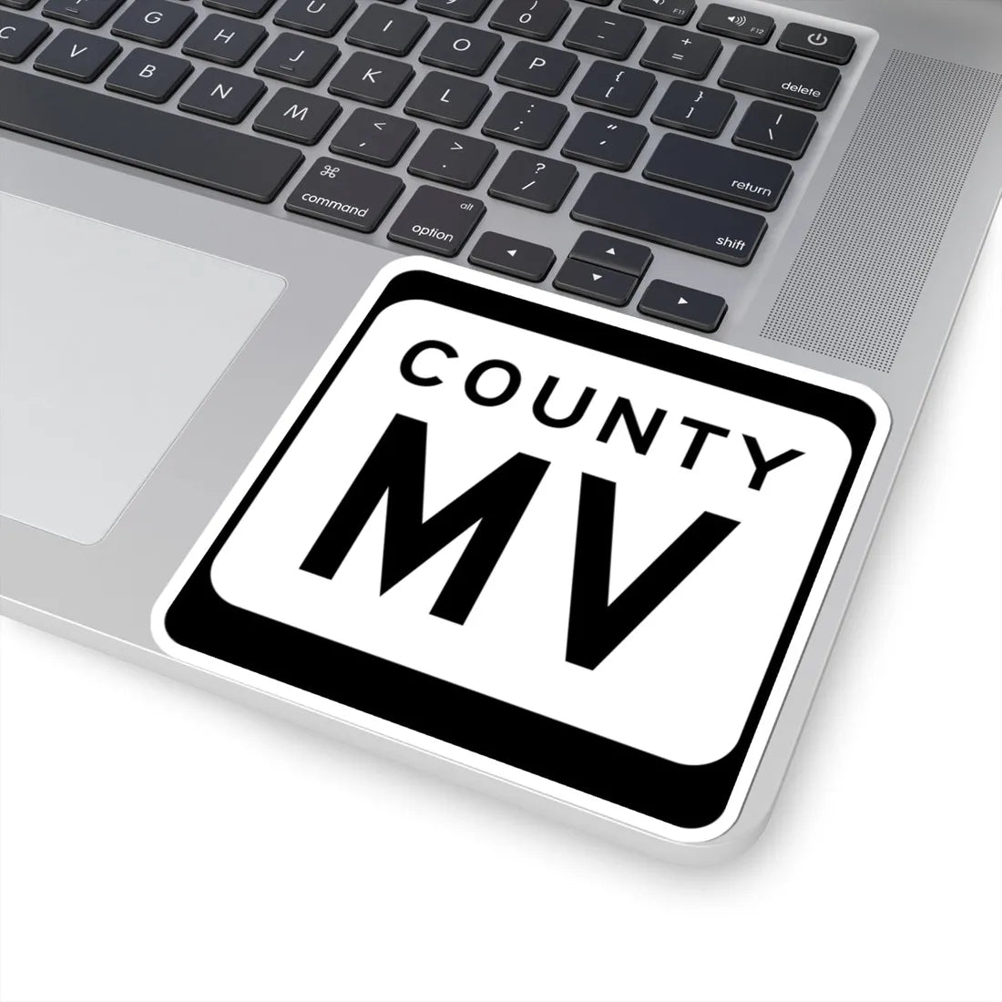 WIS County MV (Wisconsin) (Road Sign) STICKER Vinyl Kiss-Cut Decal - The Sticker Space