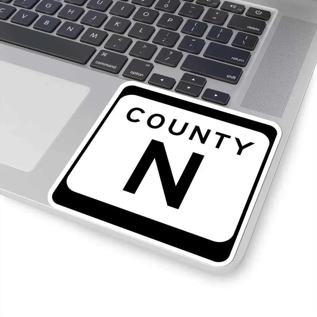 WIS County N (Wisconsin) (Road Sign) STICKER Vinyl Kiss-Cut Decal - The Sticker Space