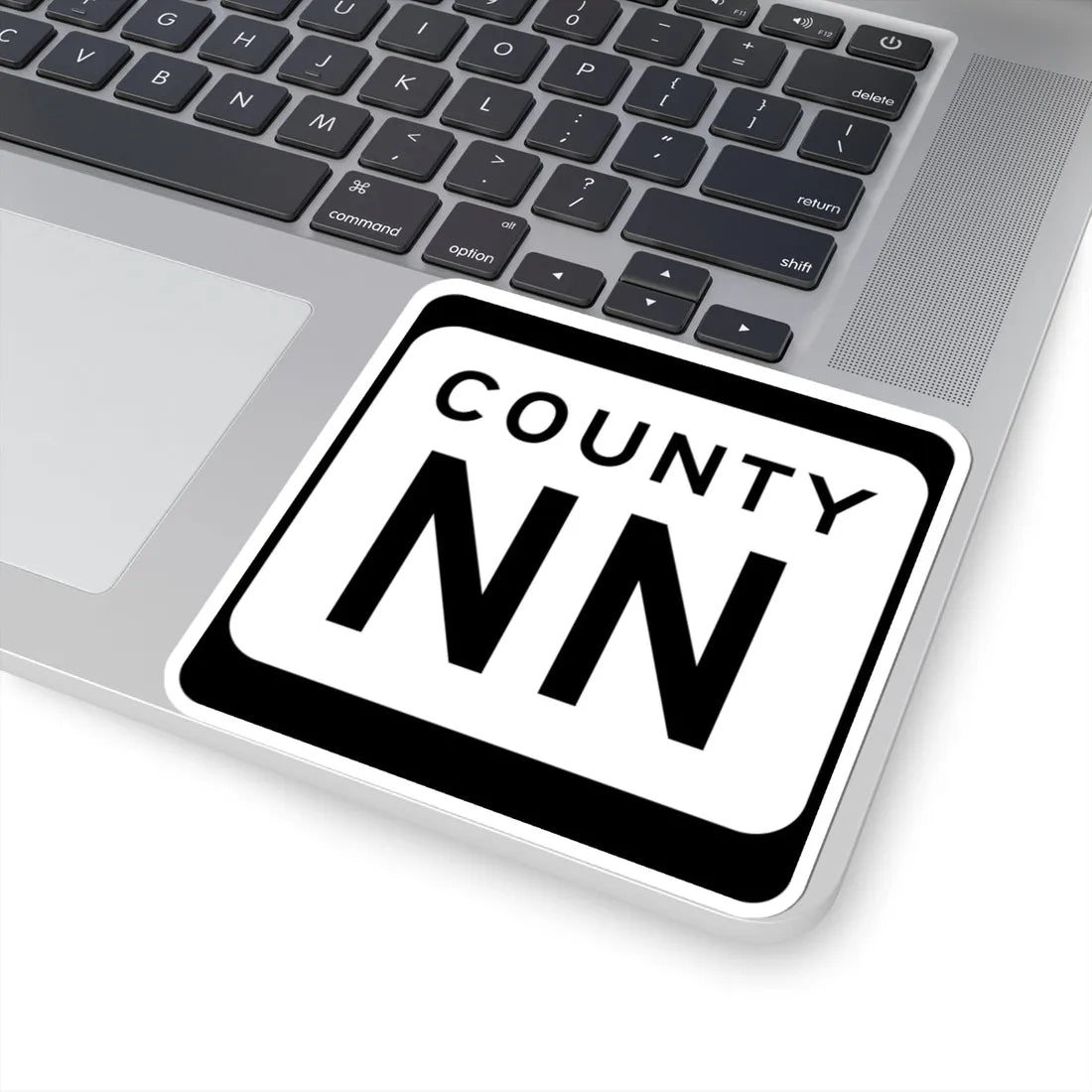 WIS County NN (Wisconsin) (Road Sign) STICKER Vinyl Kiss-Cut Decal - The Sticker Space
