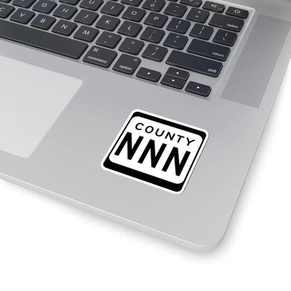 WIS County NNN (Wisconsin) (Road Sign) STICKER Vinyl Kiss-Cut Decal - The Sticker Space