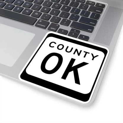 WIS County OK (Wisconsin) (Road Sign) STICKER Vinyl Kiss-Cut Decal - The Sticker Space