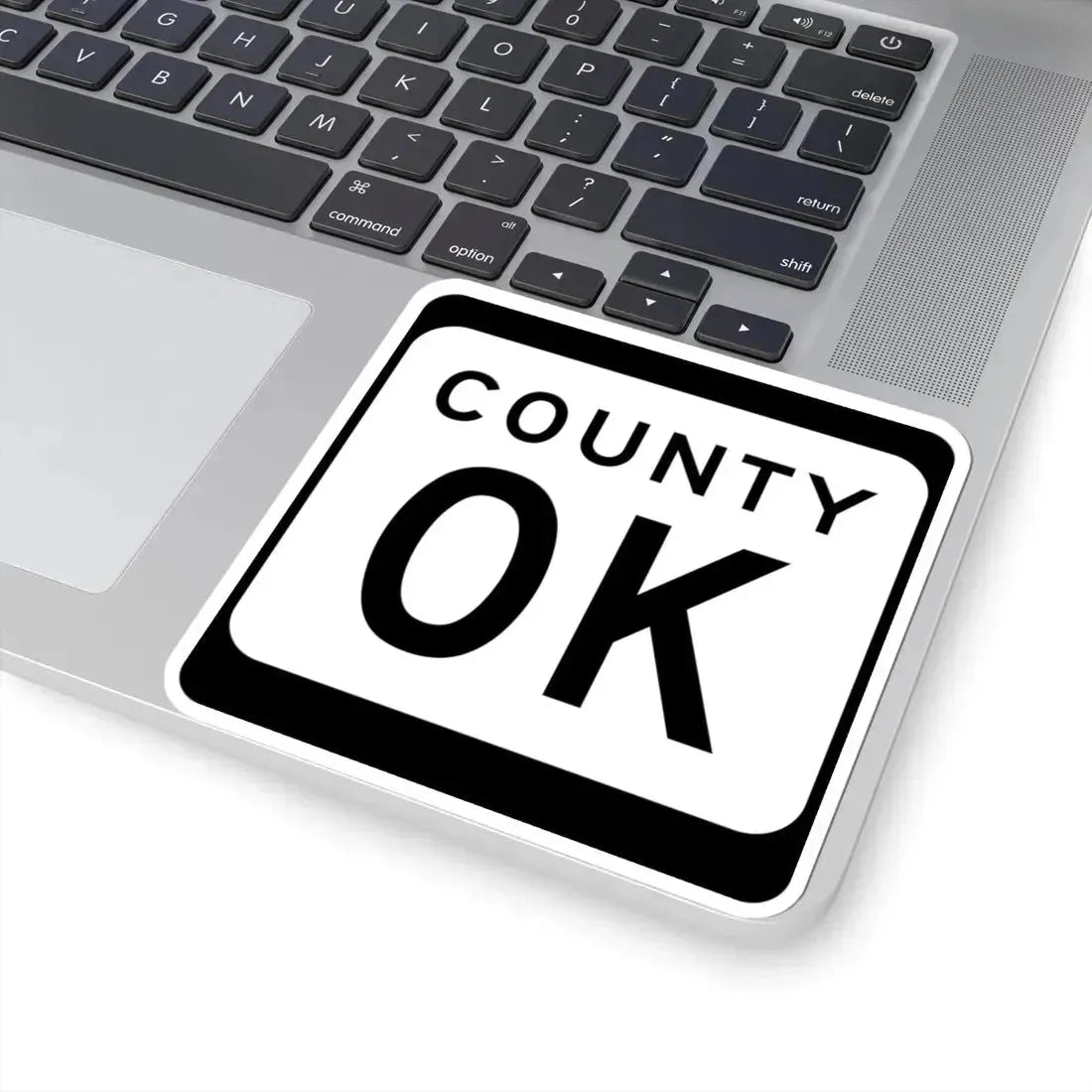 WIS County OK (Wisconsin) (Road Sign) STICKER Vinyl Kiss-Cut Decal - The Sticker Space