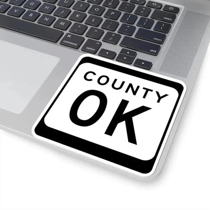 WIS County OK (Wisconsin) (Road Sign) STICKER Vinyl Kiss-Cut Decal - The Sticker Space